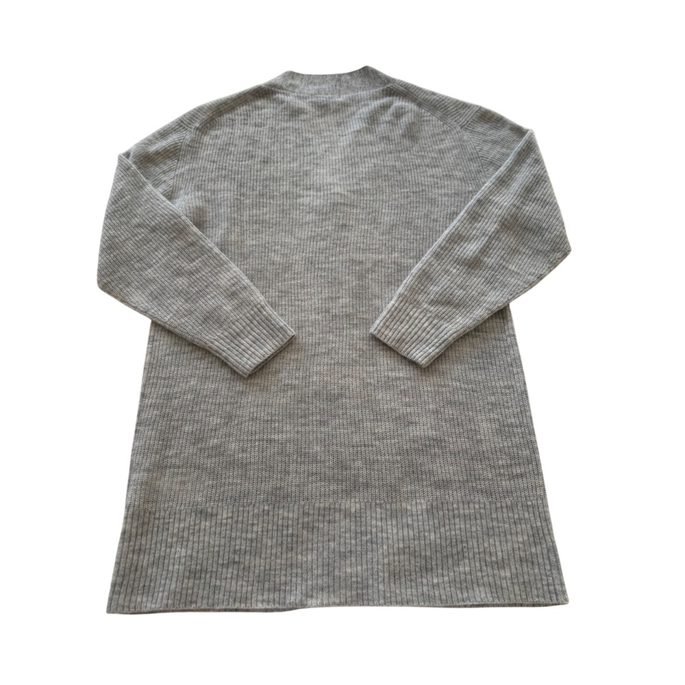 Quince Baby Alpaca Wool Oversized Cardigan Gray Size M Lightweight Soft - Picture 6 of 11